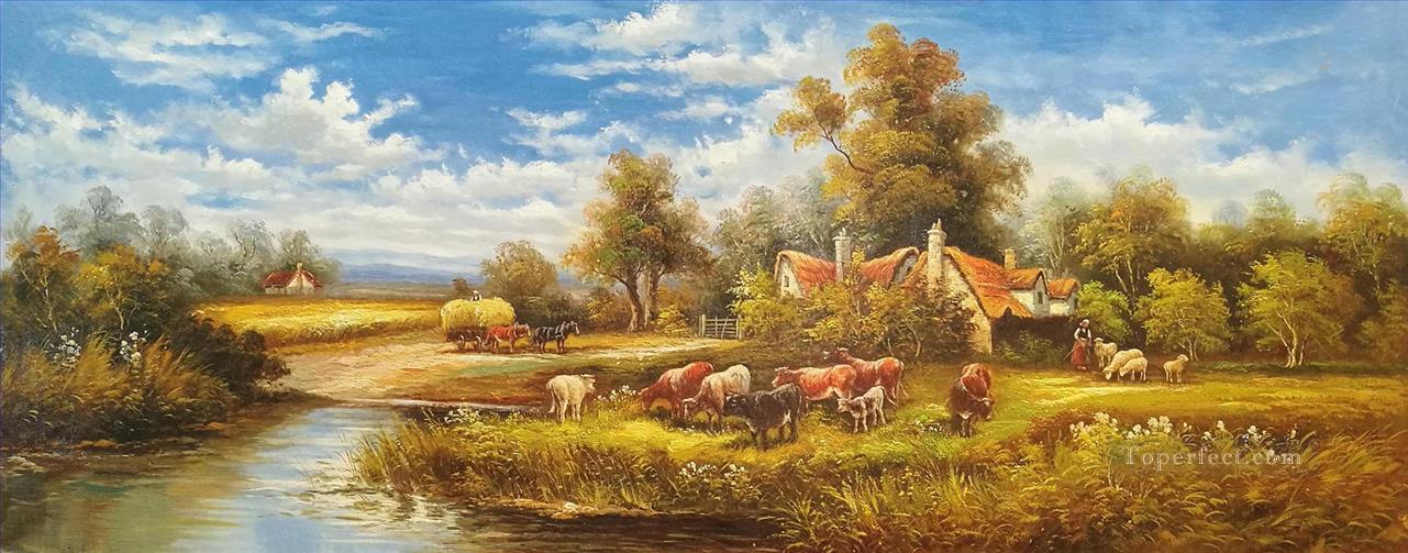 Idyllic Countryside Landscape Farmland Scenery 0 362 Oil Paintings